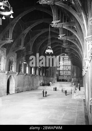 Westminster Hall après sa réouverture le 18 juillet 1923 Banque D'Images