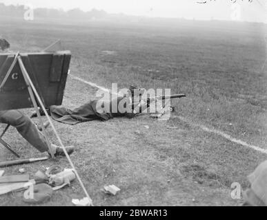 Rencontre Bisley Miss Preston , tournage en position ventrale 1919 Banque D'Images