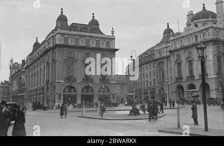 Londres Piccadilly Circus et Regent Street 4 août 1919 Banque D'Images