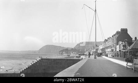 La Promenade à Sidmouth , Devon 1er septembre 1932 Banque D'Images