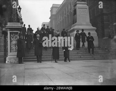 Jour de l'armistice .le parti royal incluant la reine Mary avec le roi Edward VIII . 1936 Banque D'Images