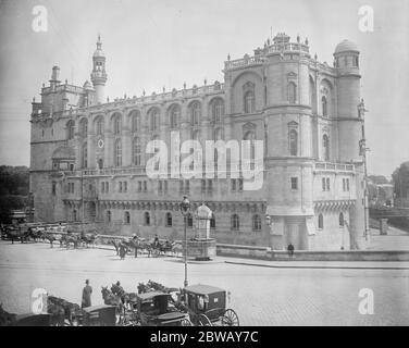 Conférence de paix . Paris . Le Château de St Germain en Laye où les Autrichiens signeront le traité de paix . 1919 Banque D'Images