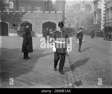 The Kings Levee au St James Palace Londres Lord Glanely 14 février 1922 Banque D'Images