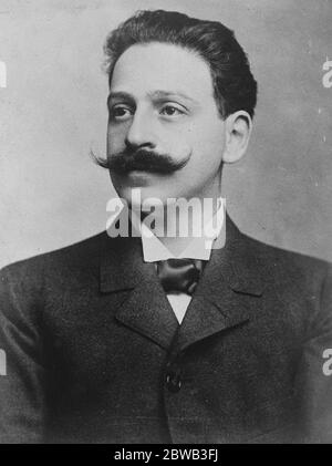 M Klotz député du département de la somme , qui va visiter Canterbury pour remercier la ville pour l'aide apportée aux villages français adoptés dans le cadre de la ligue britannique d'aide 22 octobre 1923 Louis Lucien Klotz Banque D'Images