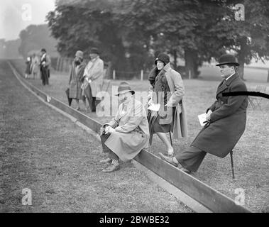 Au spectacle de chevaux et de polos de Ranelagh - Major et Lady Helen McCalmont . 1929 Banque D'Images