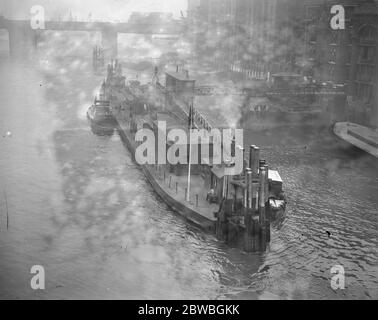 Old Swan Pier London Bridge 2 mai 1928 Banque D'Images