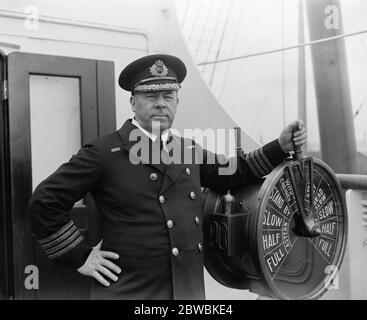 Capitaine G R Metcalfe , de l'Homère White Star Liner . 1924 Banque D'Images