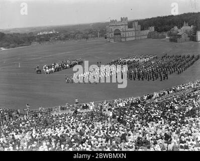 La scène dans l'arène Rushmoor , Aldershot , Hampshire , pendant la performance spéciale Tattoo pour les enfants . 9 juin 1936 Banque D'Images