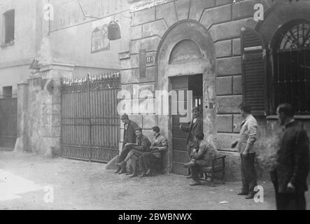 L' expérience italienne des travailleurs du communisme gardés sous garde dans les usines de métal saisies à Milan le 13 septembre 1920 Banque D'Images