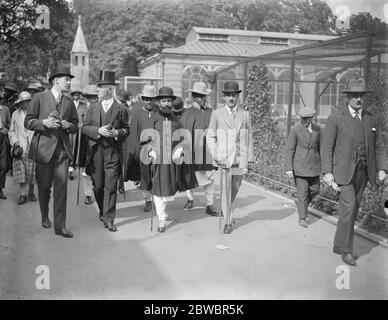 Le Régent d'Abyssinia au zoo . 9 juillet 1924 Banque D'Images