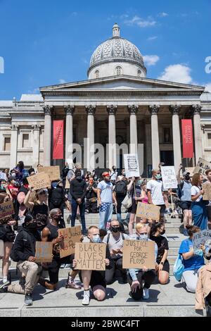 #BlackLivesMatter manifestation de solidarité à Londres Banque D'Images