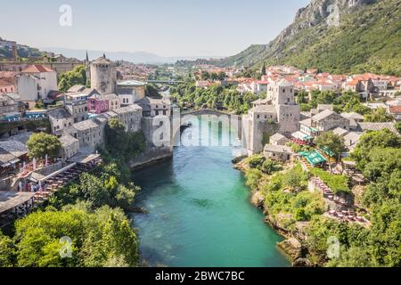 Vue sur Mostar Banque D'Images