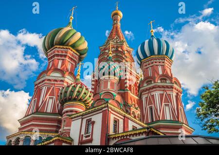 Église Saint-Basile à Moscou Banque D'Images