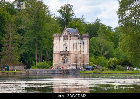 Coye-la-Forêt, France - Mai 22 2020 : les Etangs de Commelles sont situées dans les communes d'Orry-la-ville et de Coye-la-Forêt, au sud de l'Oise. Banque D'Images