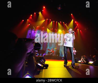 Le chanteur Paul Rodgers joue avec Bad Company à la Seminole Hard Rock Live Arena à Hollywood, Floride. Banque D'Images