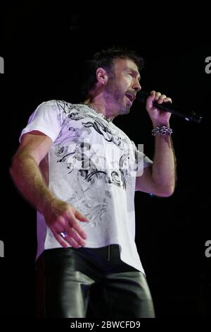 Le chanteur Paul Rodgers joue avec Bad Company à la Seminole Hard Rock Live Arena à Hollywood, Floride. Banque D'Images