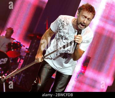 Le chanteur Paul Rodgers joue avec Bad Company à la Seminole Hard Rock Live Arena à Hollywood, Floride. Banque D'Images