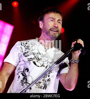 Le chanteur Paul Rodgers joue avec Bad Company à la Seminole Hard Rock Live Arena à Hollywood, Floride. Banque D'Images