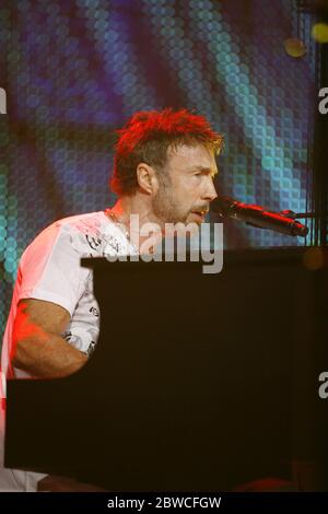 Le chanteur Paul Rodgers joue avec Bad Company à la Seminole Hard Rock Live Arena à Hollywood, Floride. Banque D'Images