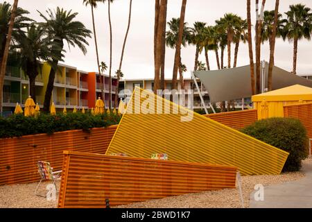 Saguaro hôtel à Palm Springs CA Banque D'Images