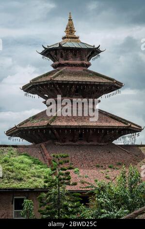 PATAN, LALITPUR, NÉPAL - 15 AOÛT 2018 : complexe du Palais Royal de Patan, place Patan Durbar - Lalitpur, Népal Banque D'Images