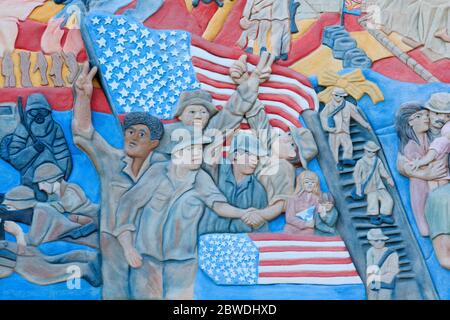 Desert Storm Memorial à Wesley Bolin Plaza, Phoenix, Arizona, États-Unis Banque D'Images