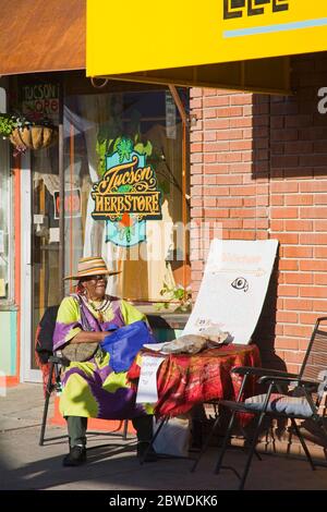 Fortune Teller, 4e Avenue Street Fair, Tucson, Pima County, Arizona, Etats-Unis Banque D'Images