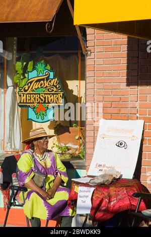 Fortune Teller, 4e Avenue Street Fair, Tucson, Pima County, Arizona, Etats-Unis Banque D'Images