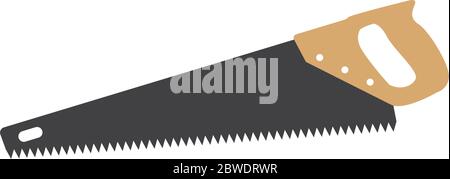 Scie à bois modèle graphique vecteur isolé Illustration de Vecteur