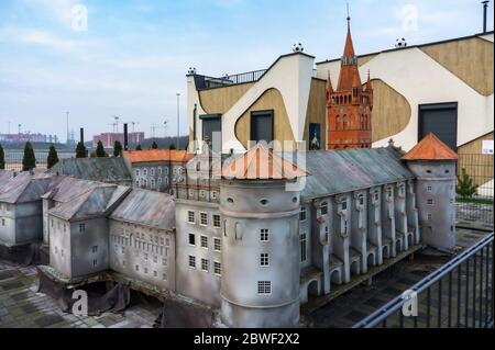 Château d'ordre teutonique à königsberg, modèle du château royal de königsberg, château royal de Prusse, Kaliningrad, Russie, 21 décembre 2019 Banque D'Images