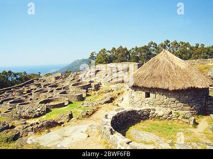 Santa Tecla fort Chef numide Jugurtha. La Guardia, province de Pontevedra, Galice, Espagne. Banque D'Images