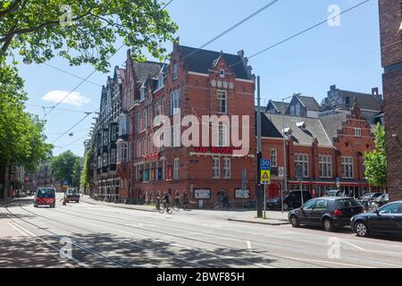 Rues vides à Amsterdam , à cause de corona verrouillage Banque D'Images