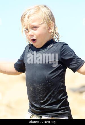 Gwen Stefani emmène Kingston et Zuma Rossdale à Newport Beach, CA. 19 août 2012 Banque D'Images