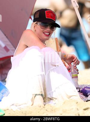 Gwen Stefani emmène Kingston et Zuma Rossdale à Newport Beach, CA. 19 août 2012 Banque D'Images