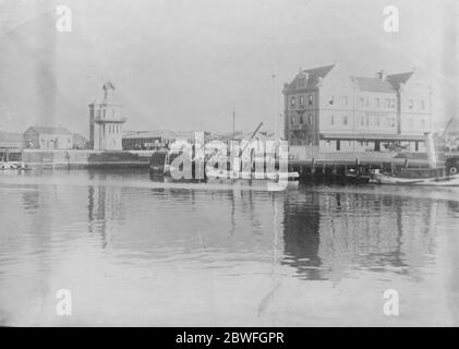 Les docks le Cap , Afrique du Sud 15 avril 1922 Banque D'Images