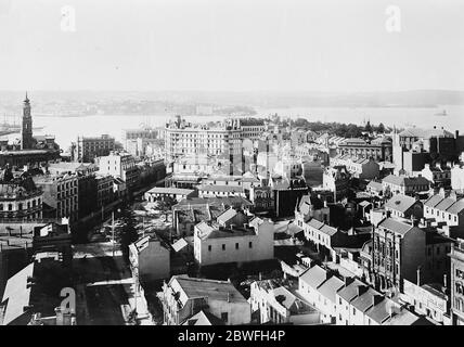 Nouvelle-Galles du Sud , Australie Sydney depuis Milsons point 26 mars 1920 Banque D'Images