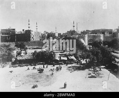 La Mecque et la Médina . Vue générale sur la Médina . 1925 Banque D'Images
