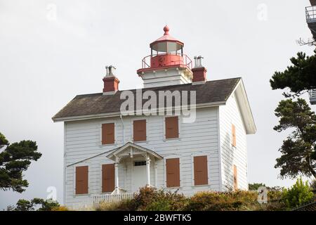 Phare de la rivière Umpqua, Cape déception, Oregon, États-Unis Banque D'Images