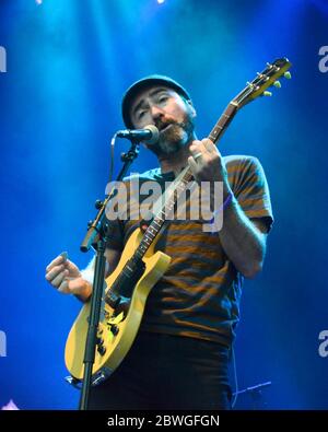 25 juin 2017, Pasadena, Californie, États-Unis: James Mercer des shins se produit sur scène pendant le week-end Arroyo Seco le 25 juin 2017 au parcours de golf Brookside à Pasadena, Californie (Credit image: © Billy Bennight/ZUMA Wire) Banque D'Images