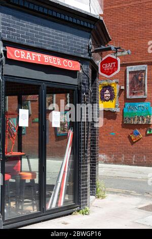 Le bar Craft Beer Co. De Brixton a fermé pendant le confinement à Londres en raison de la propagation de COVID-19, le 18 mai 2020 Banque D'Images