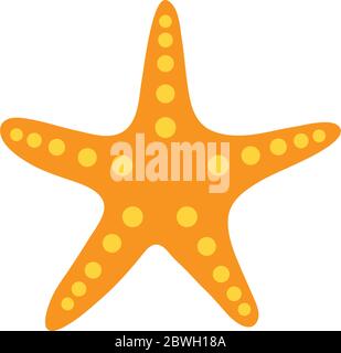 symbole starfish vecteur noir Illustration de Vecteur