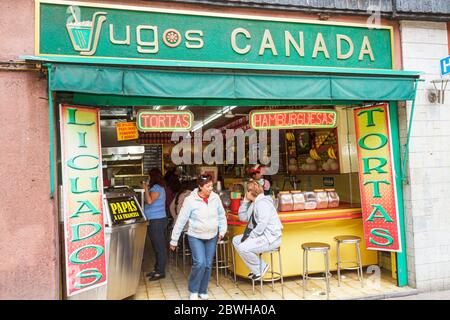 Mexico,DF México,District fédéral,Distrito Federal,Centro historico,5 de Mayo,Jugos Canada,hispanique Mexicain Mexicain 120617156 Banque D'Images