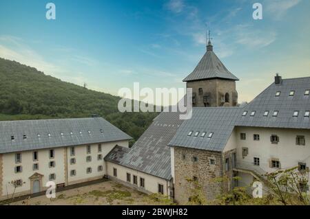 La ville de Roncesvalles sur le Camino de Santiago, Espagne Banque D'Images