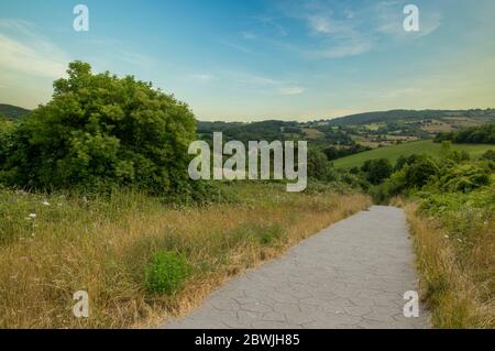 Le Camino de Santiago, qui traverse Navarre, en Espagne Banque D'Images