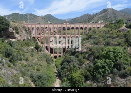 Aqueduct d'aigle à Nerja, Espagne Banque D'Images