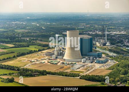 Uniper-Kraftwerk Datteln 4 à Datteln am Dortmund-EMS-Kanal, 24.05.2019, Luftbild, Allemagne, Rhénanie-du-Nord-Westphalie, région de la Ruhr, Datteln Banque D'Images