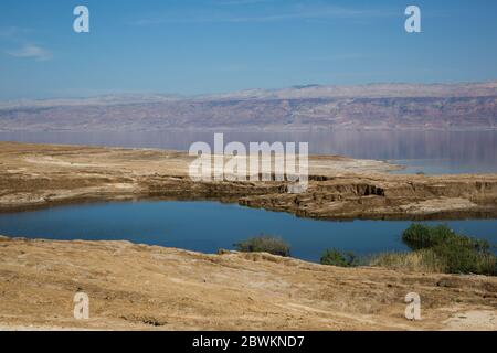 Ein Feshkha (arabe: عين فشخة‎; hébreu: עינות צוקים‎, Einot Tzukim Banque D'Images