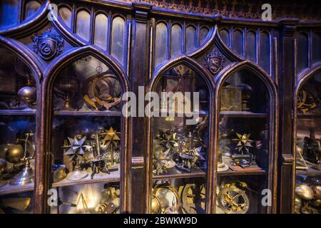 Le studio de Dumbledores Office, exposé à la réalisation de Harry Potter Studio Tour à la Warner Bros. Harry Potter, visite du studio, objets, Royaume-Uni Banque D'Images