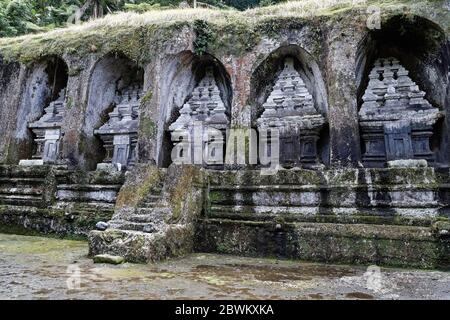 Tampaksiring, île de Bali, Indonésie. 27 mai 2019. Tombes royales Gunung Kawi Temple Funerary Complex Tampaksiring, Gianyar, Bali Island, Indonésie. Banque D'Images