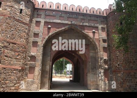 Historique Delhi Gate, Netaji Subhash Marg, Daryaganj, New Delhi, Delhi, Inde (photo Copyright © Saji Maramon) Banque D'Images